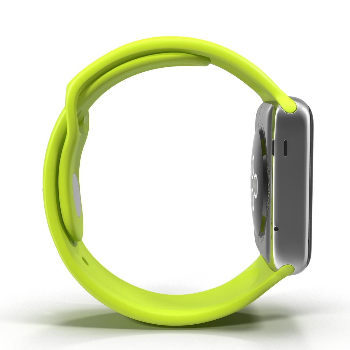 Apple Watch 38mm Fluoroelastomer Green Sport Band 3D model