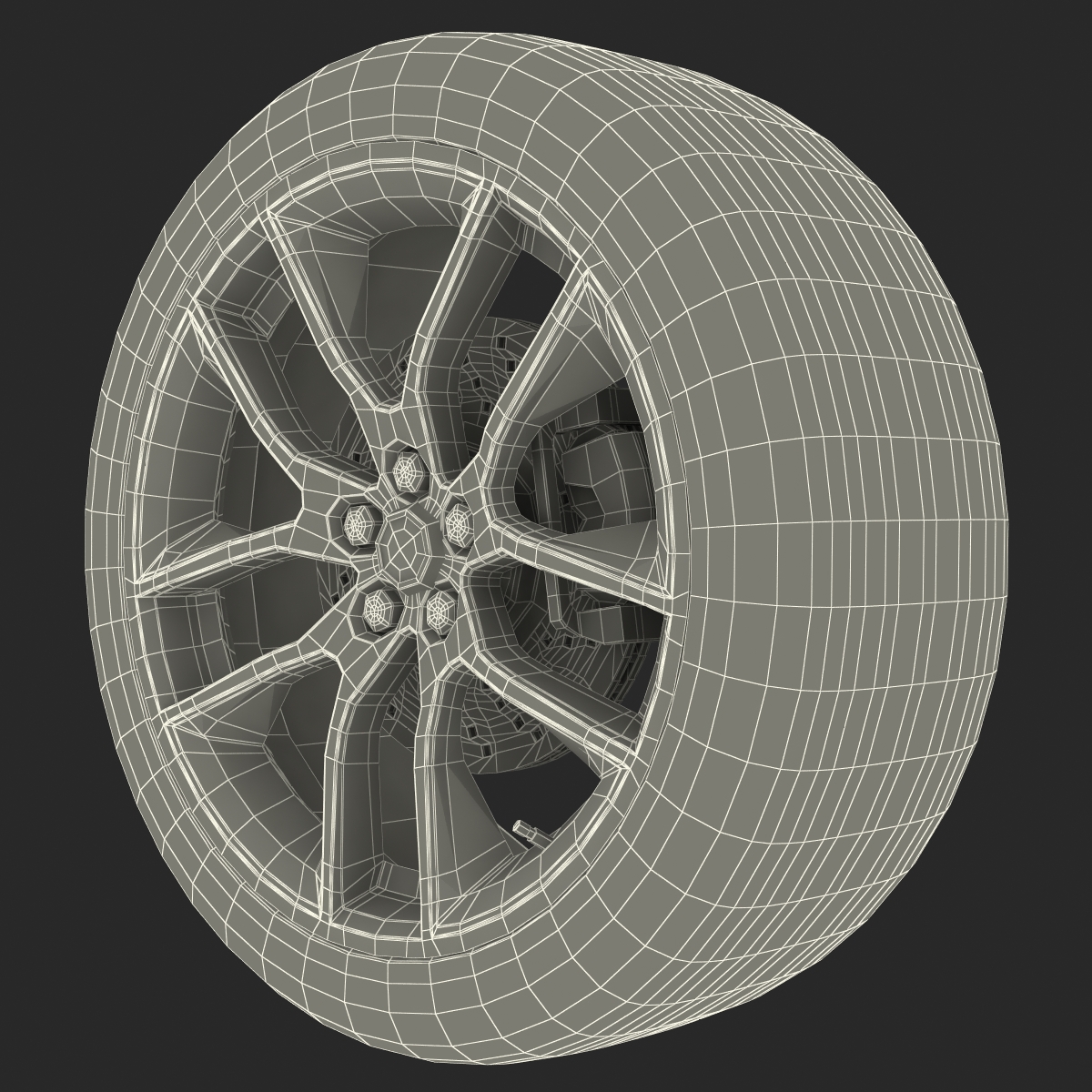 Wheel Car 3D model