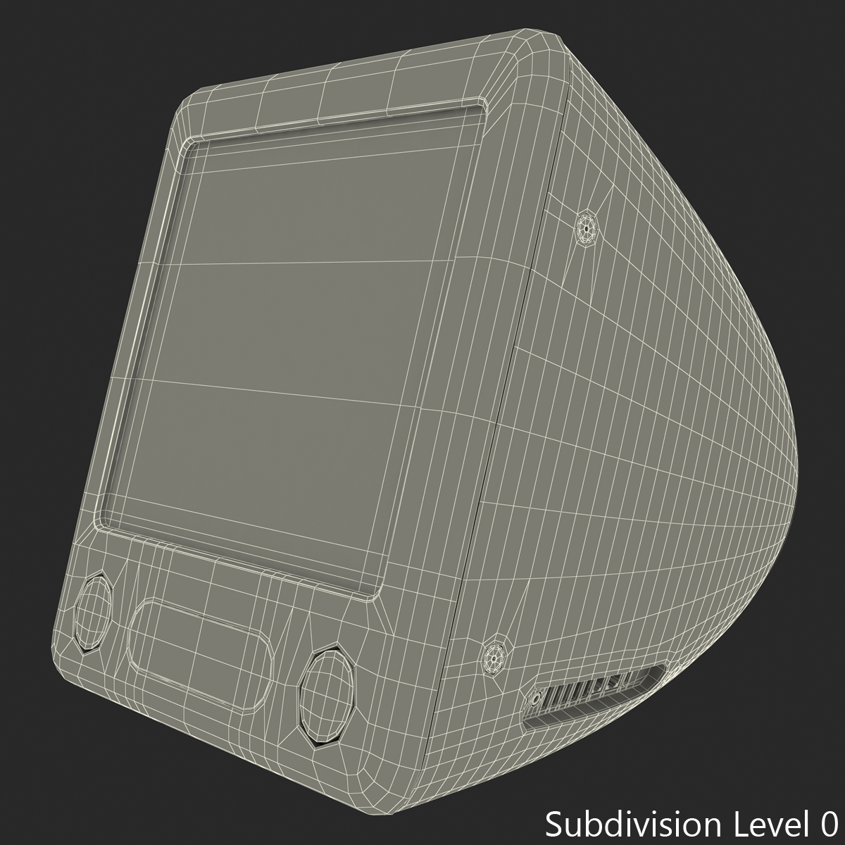 3D Apple eMac Desktop model