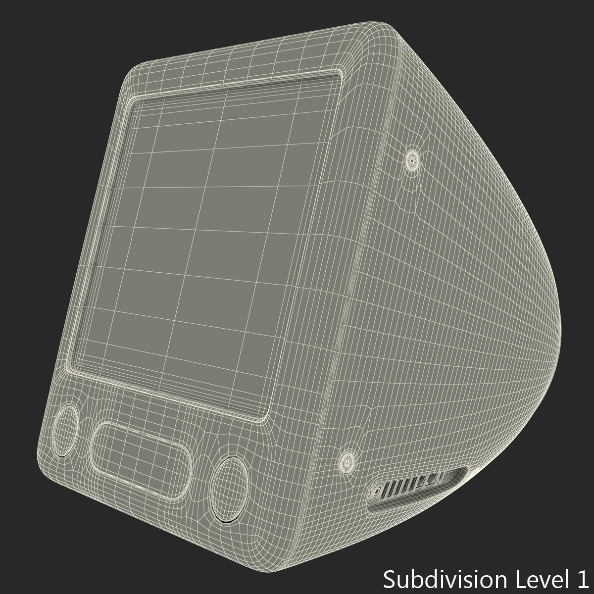 3D Apple eMac Desktop model