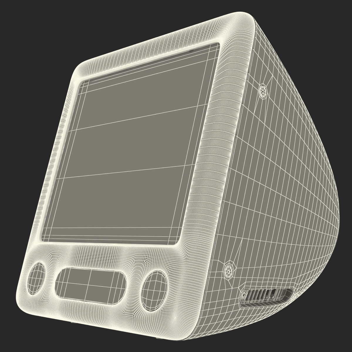 3D Apple eMac Desktop model