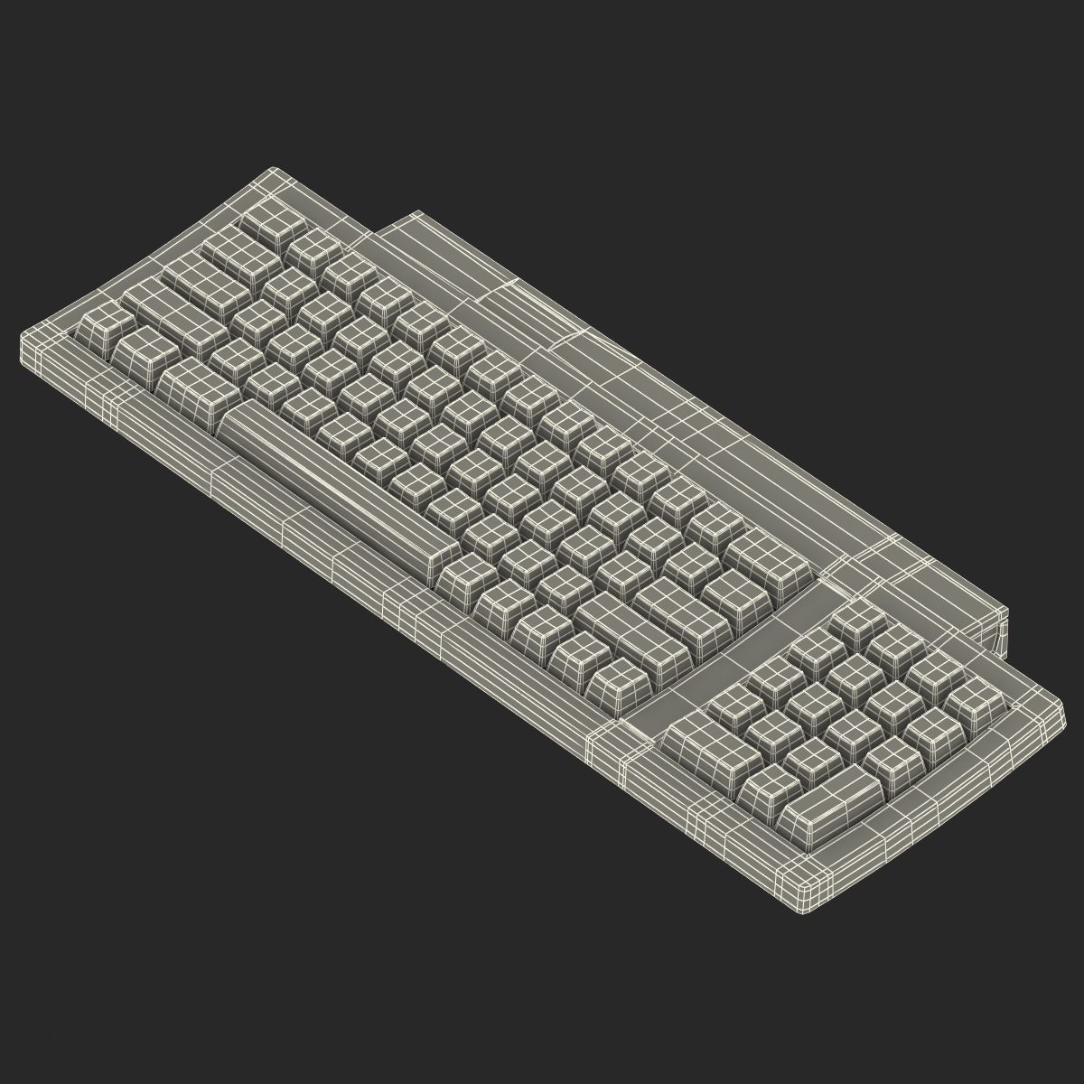 Apple Keyboard II 3D