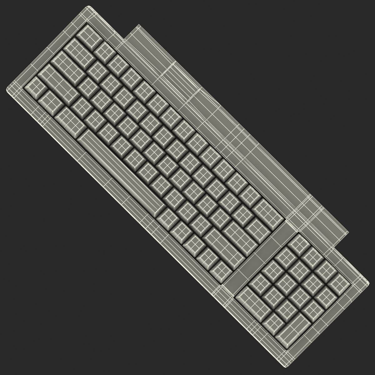 Apple Keyboard II 3D