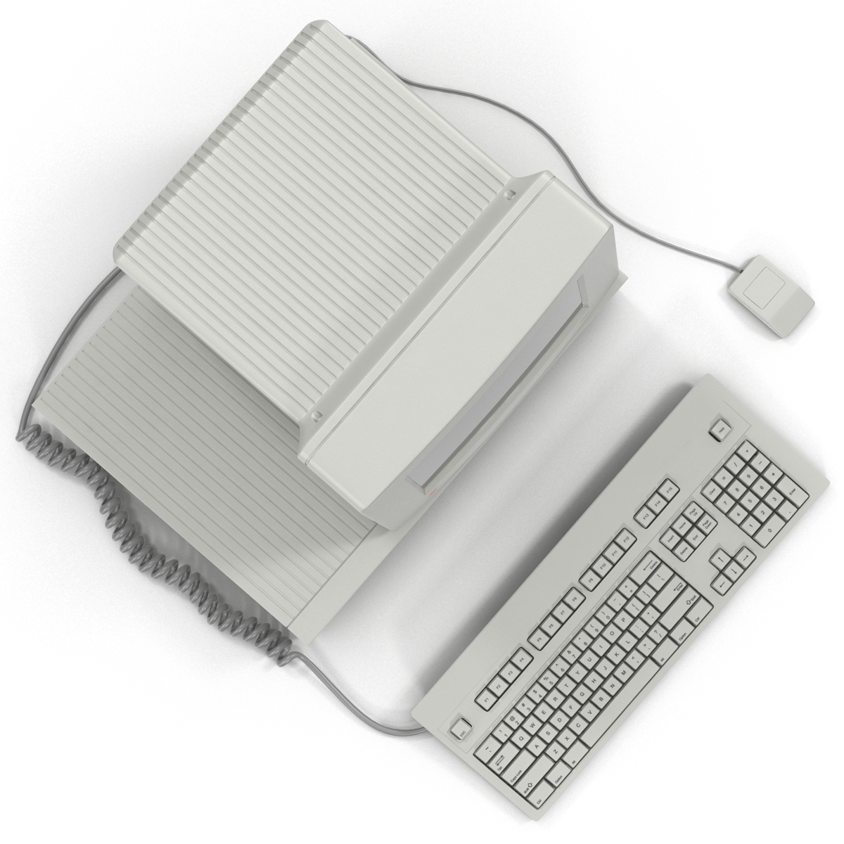 3D Apple Macintosh II model