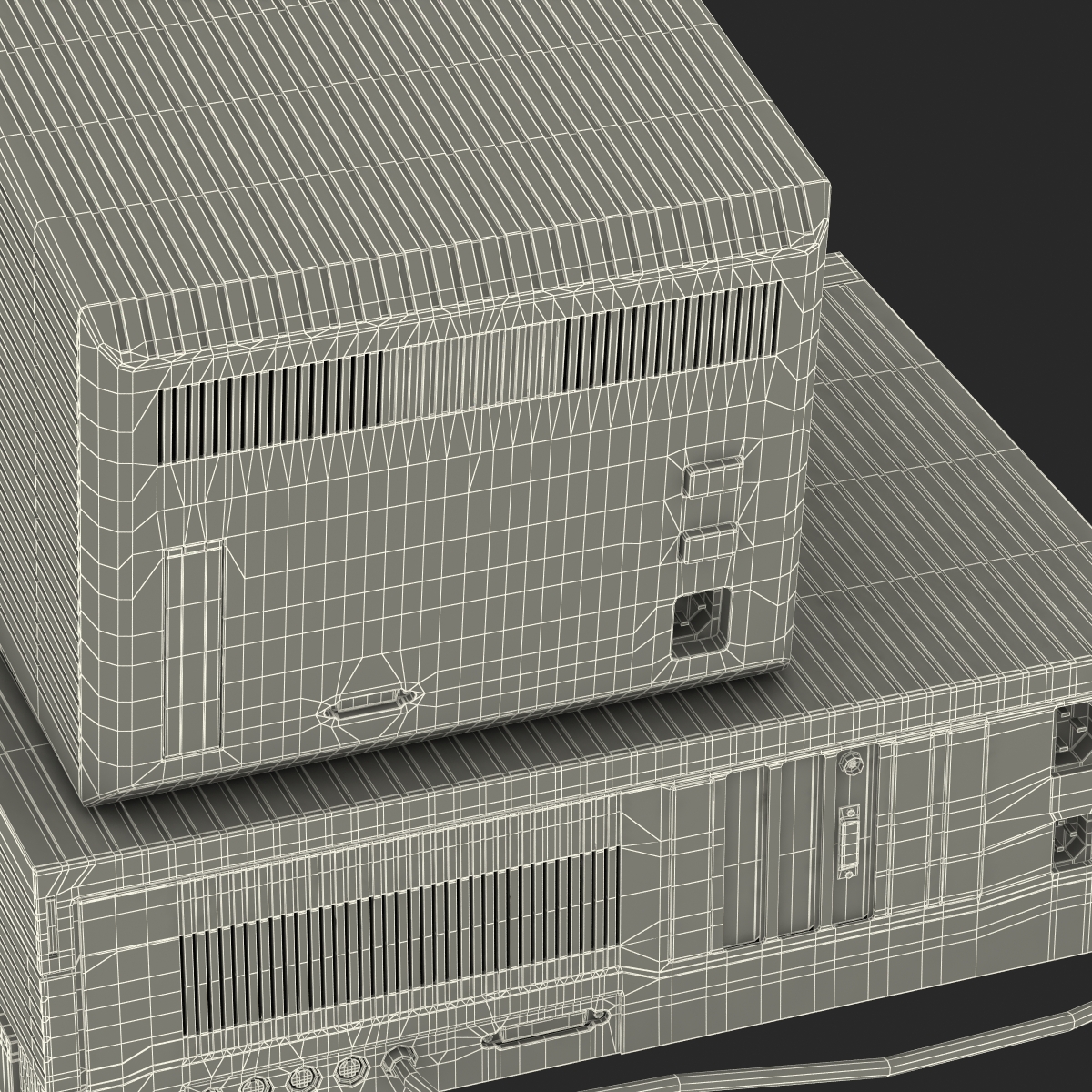 3D Apple Macintosh II model