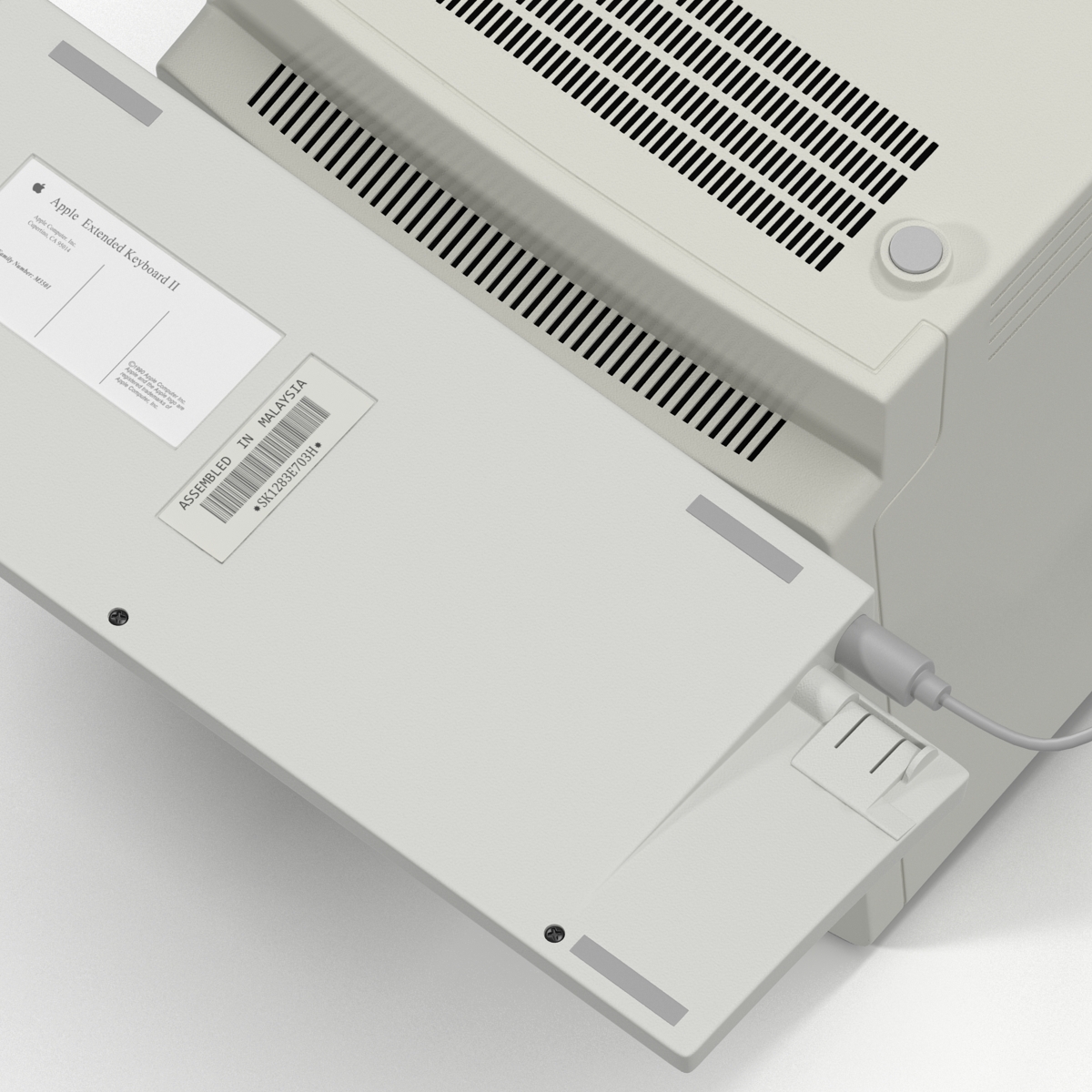 3D Apple Macintosh Classic II Desktop Computer model