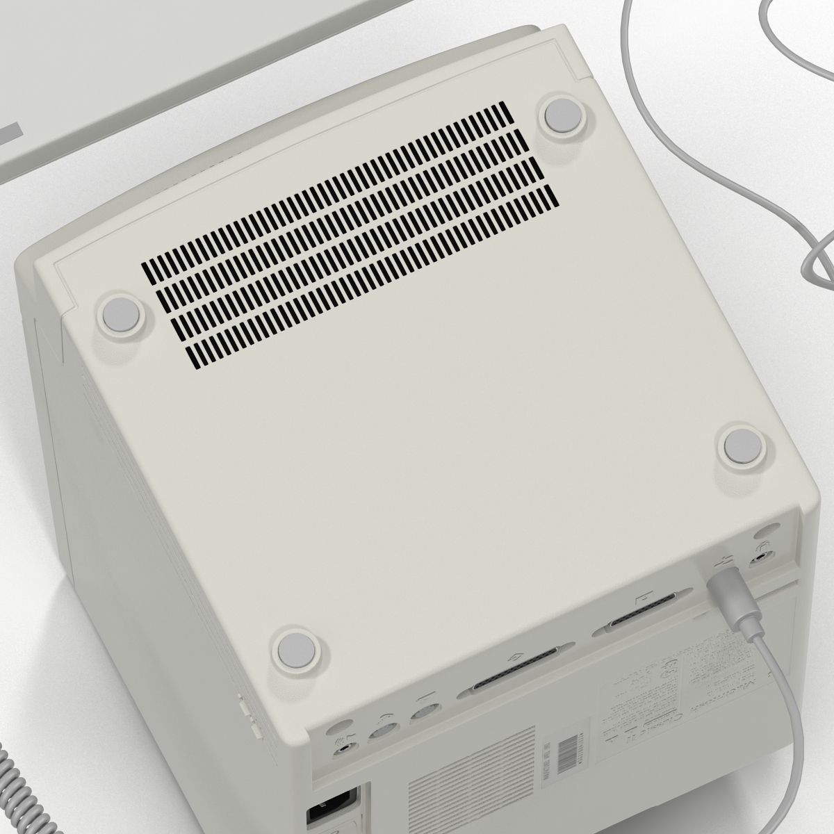 3D Apple Macintosh Classic II Desktop Computer model