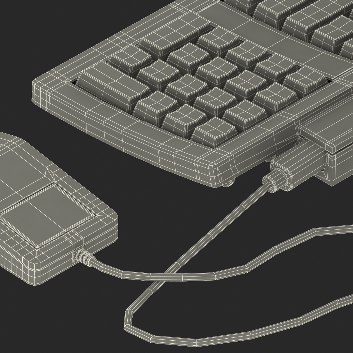 3D Apple Macintosh Classic II Desktop Computer model