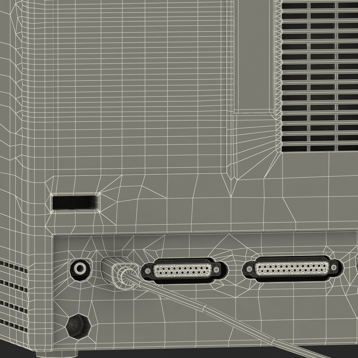 3D Apple Macintosh Classic II Desktop Computer model