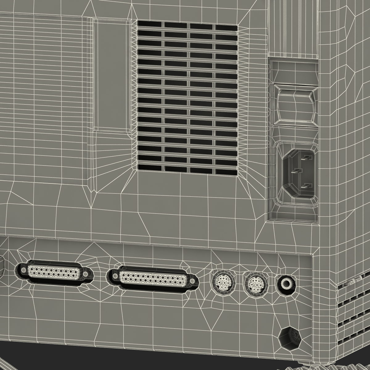 3D Apple Macintosh Classic II Desktop Computer model