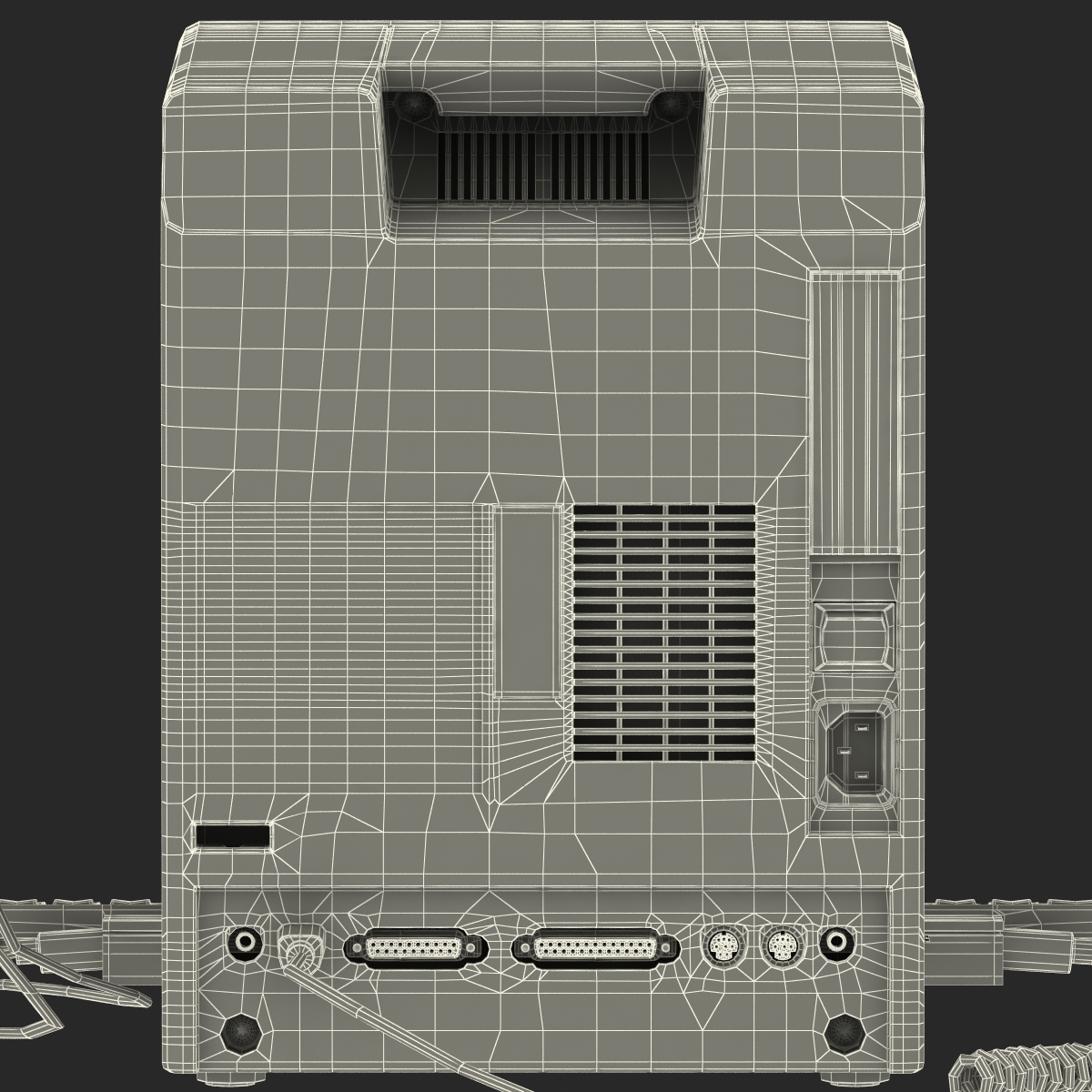 3D Apple Macintosh Classic II Desktop Computer model