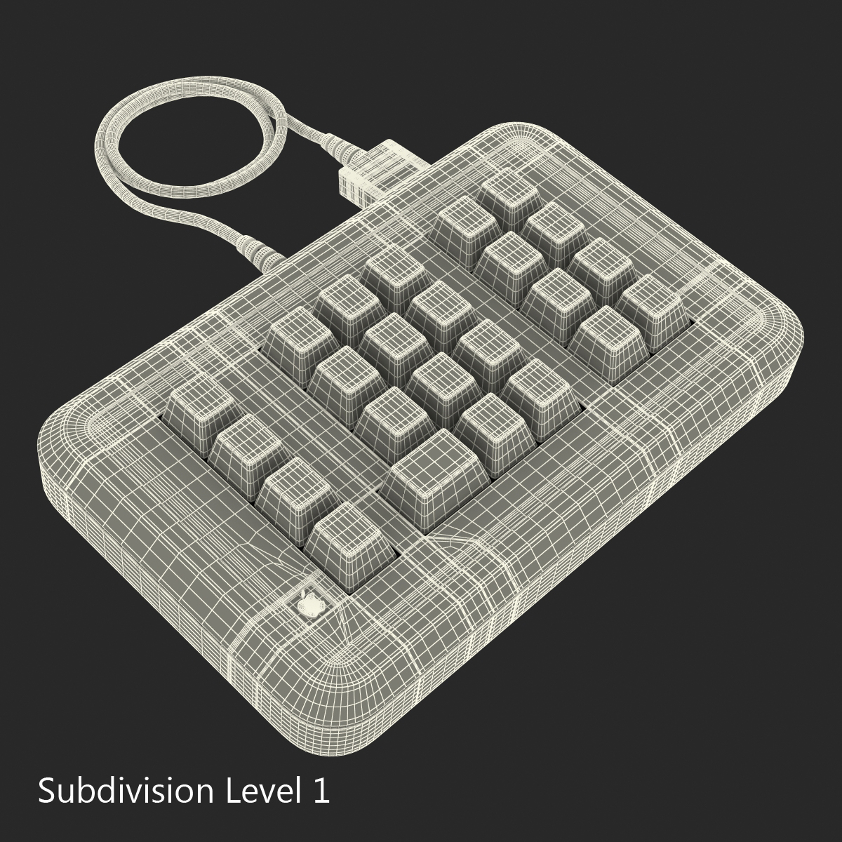 Apple IIe Numeric Keypad 3D model