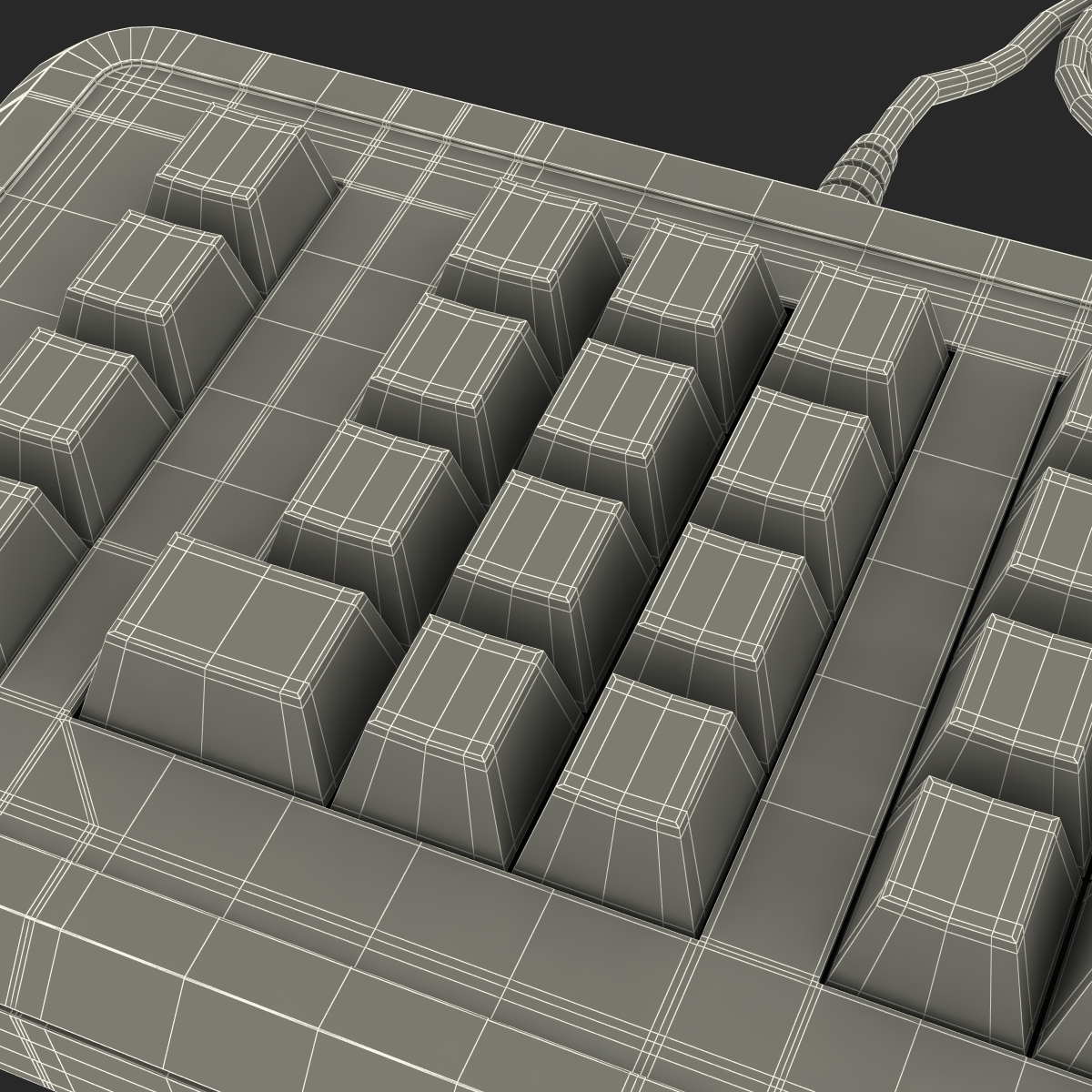 Apple IIe Numeric Keypad 3D model