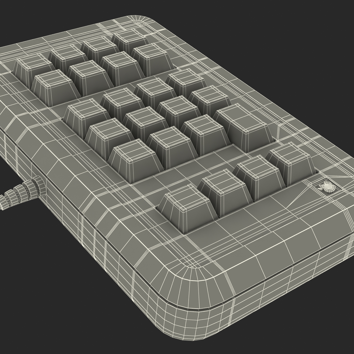 Apple IIe Numeric Keypad 3D model