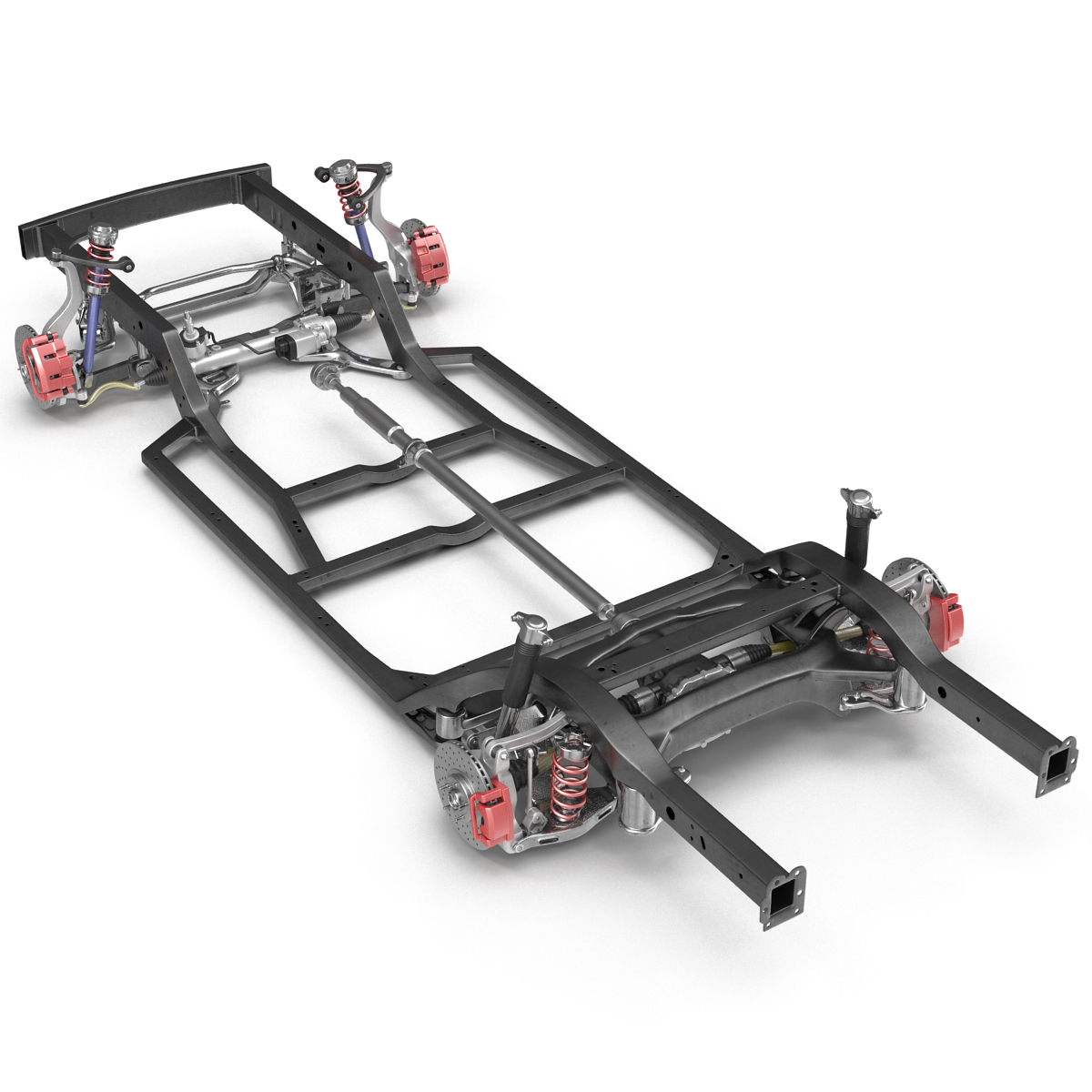 3D Sedan Chassis Drivetrain 2