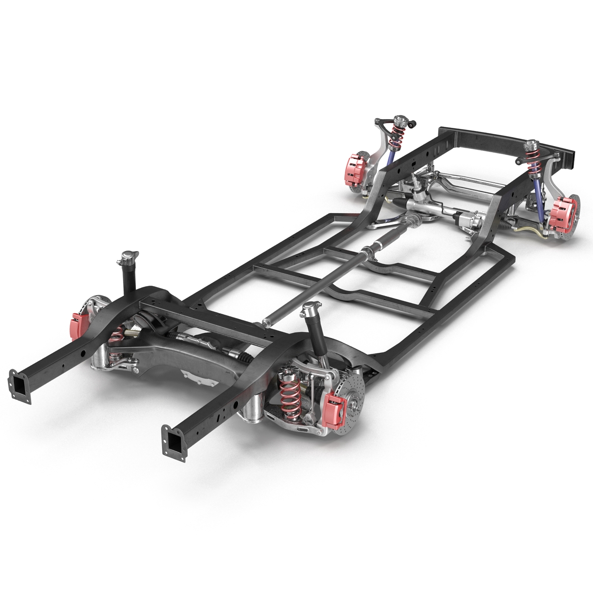 3D Sedan Chassis Drivetrain 2