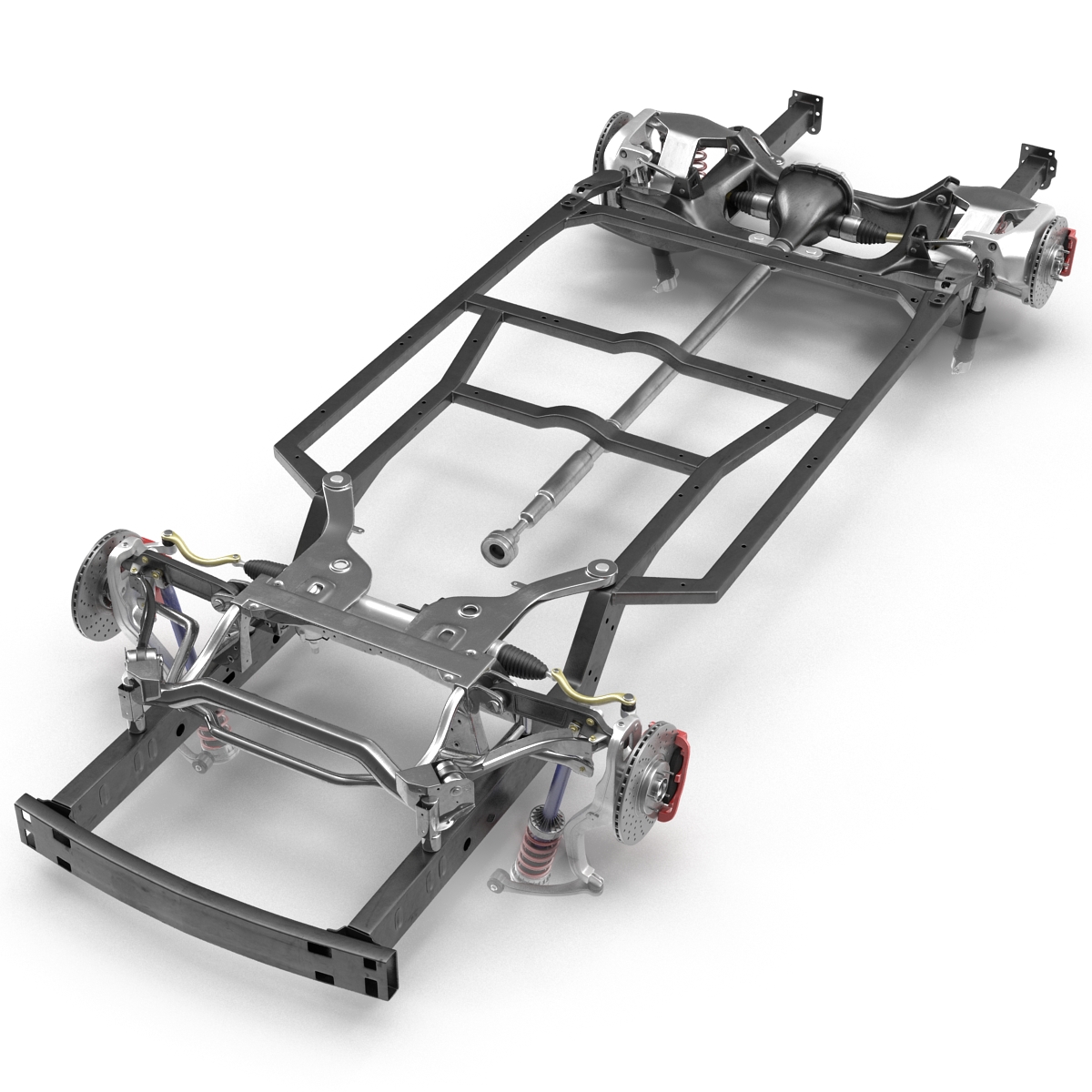 3D Sedan Chassis Drivetrain 2