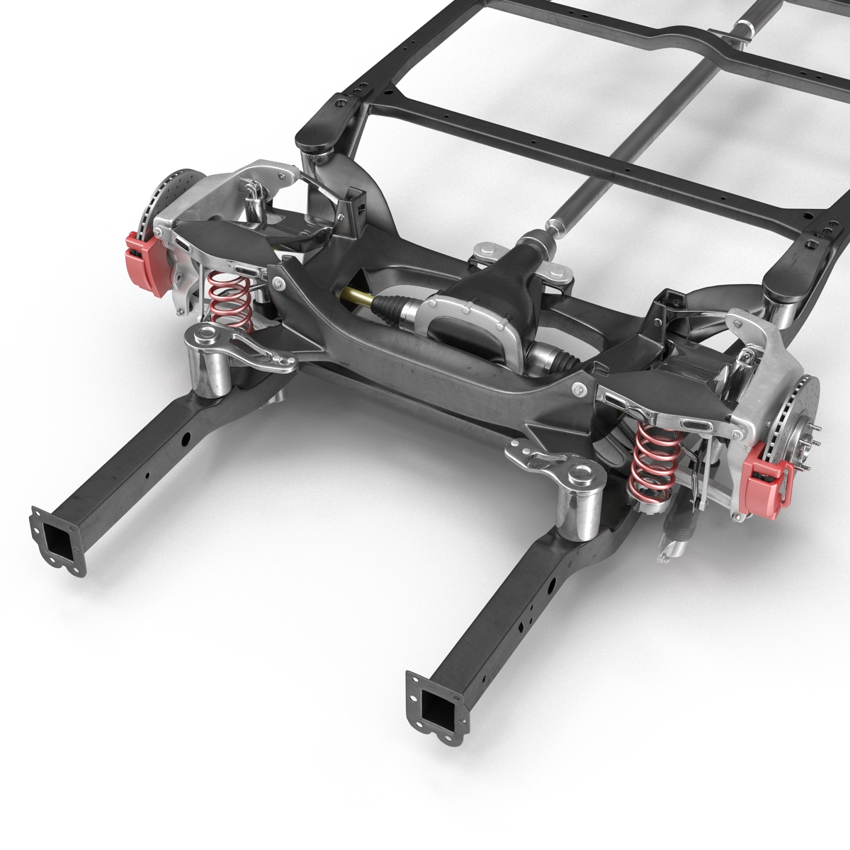 3D Sedan Chassis Drivetrain 2