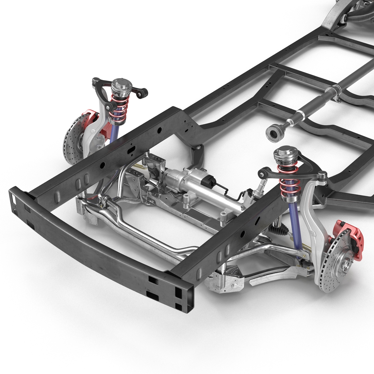 3D Sedan Chassis Drivetrain 2