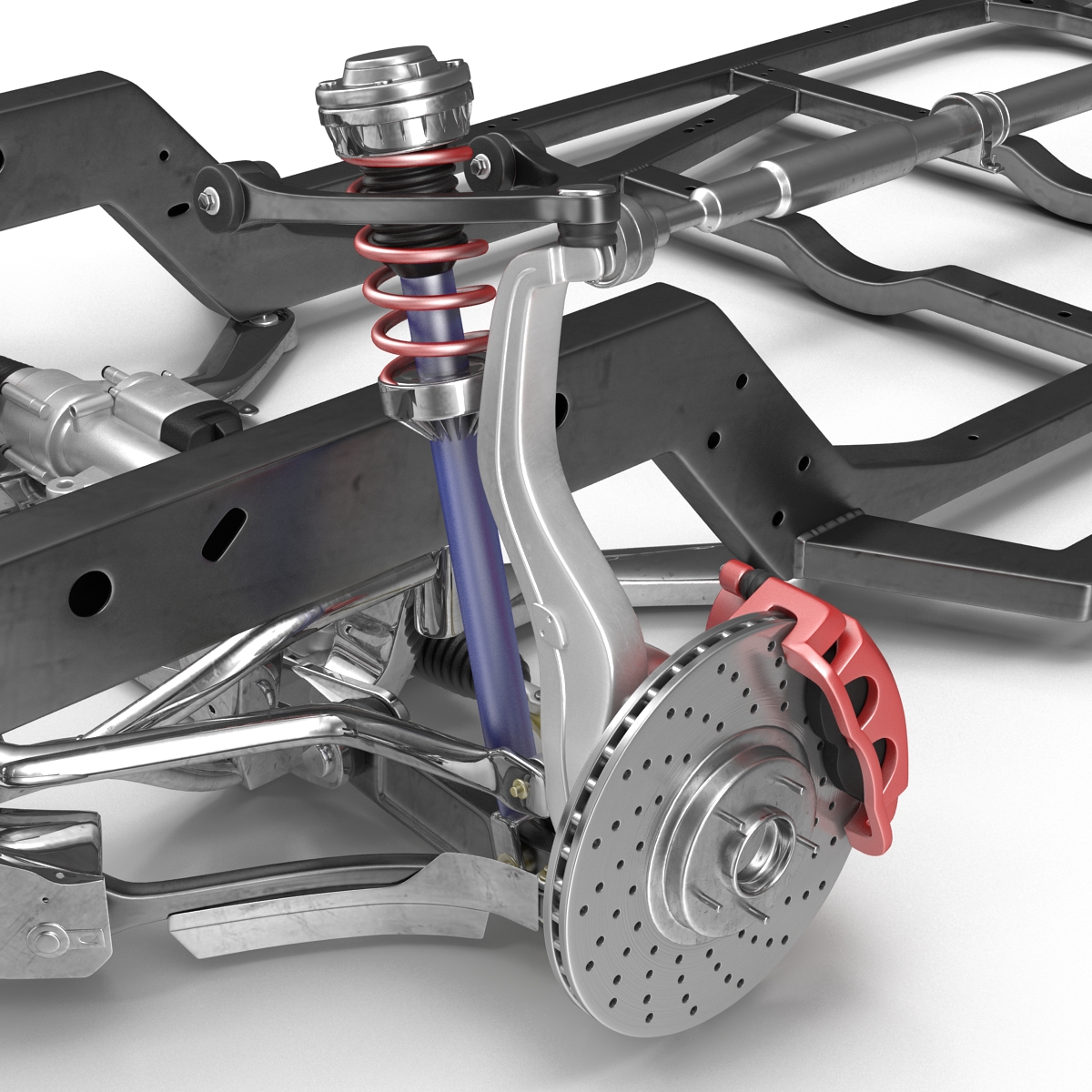 3D Sedan Chassis Drivetrain 2