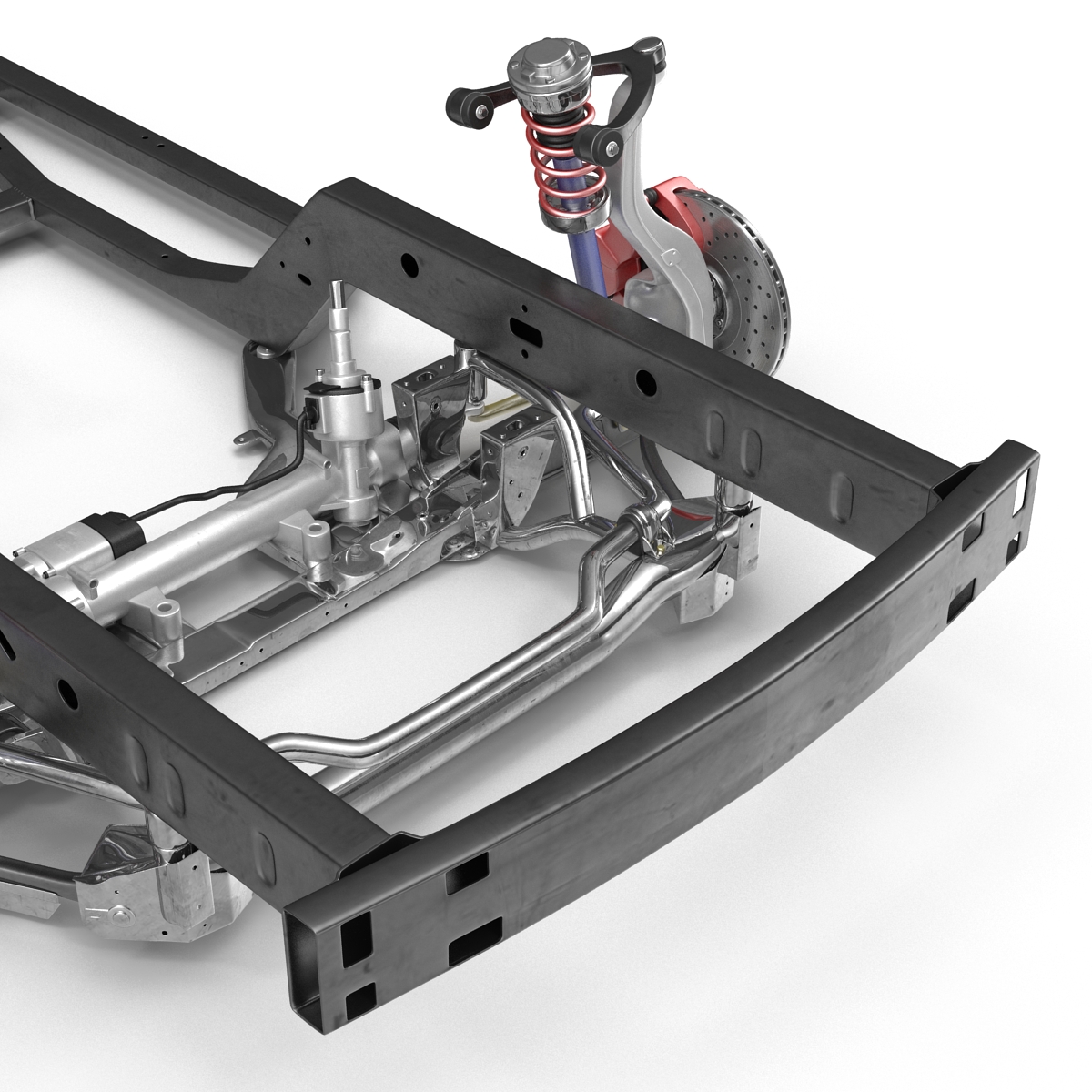 3D Sedan Chassis Drivetrain 2