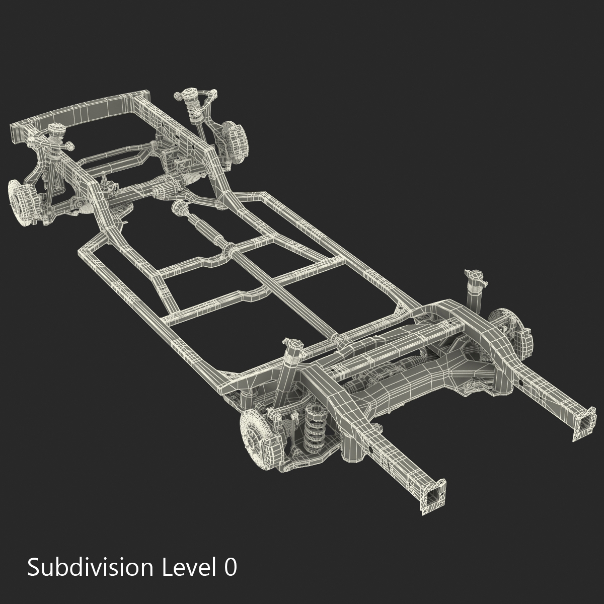 3D Sedan Chassis Drivetrain 2