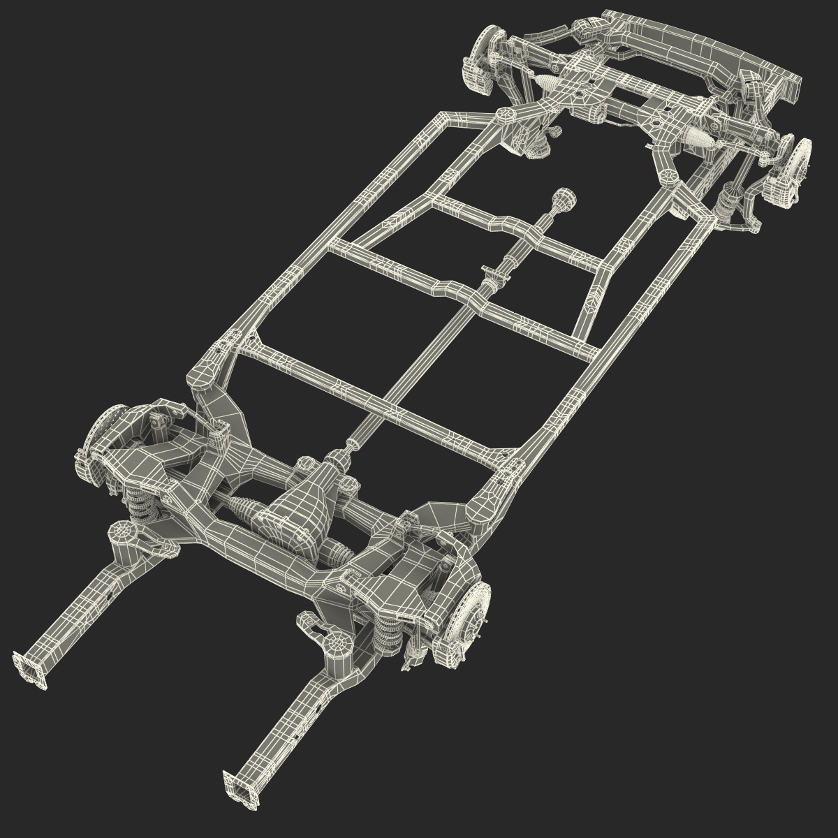 3D Sedan Chassis Drivetrain 2