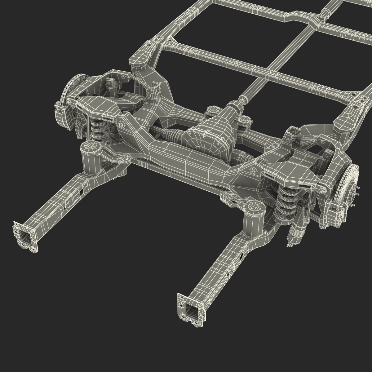 3D Sedan Chassis Drivetrain 2