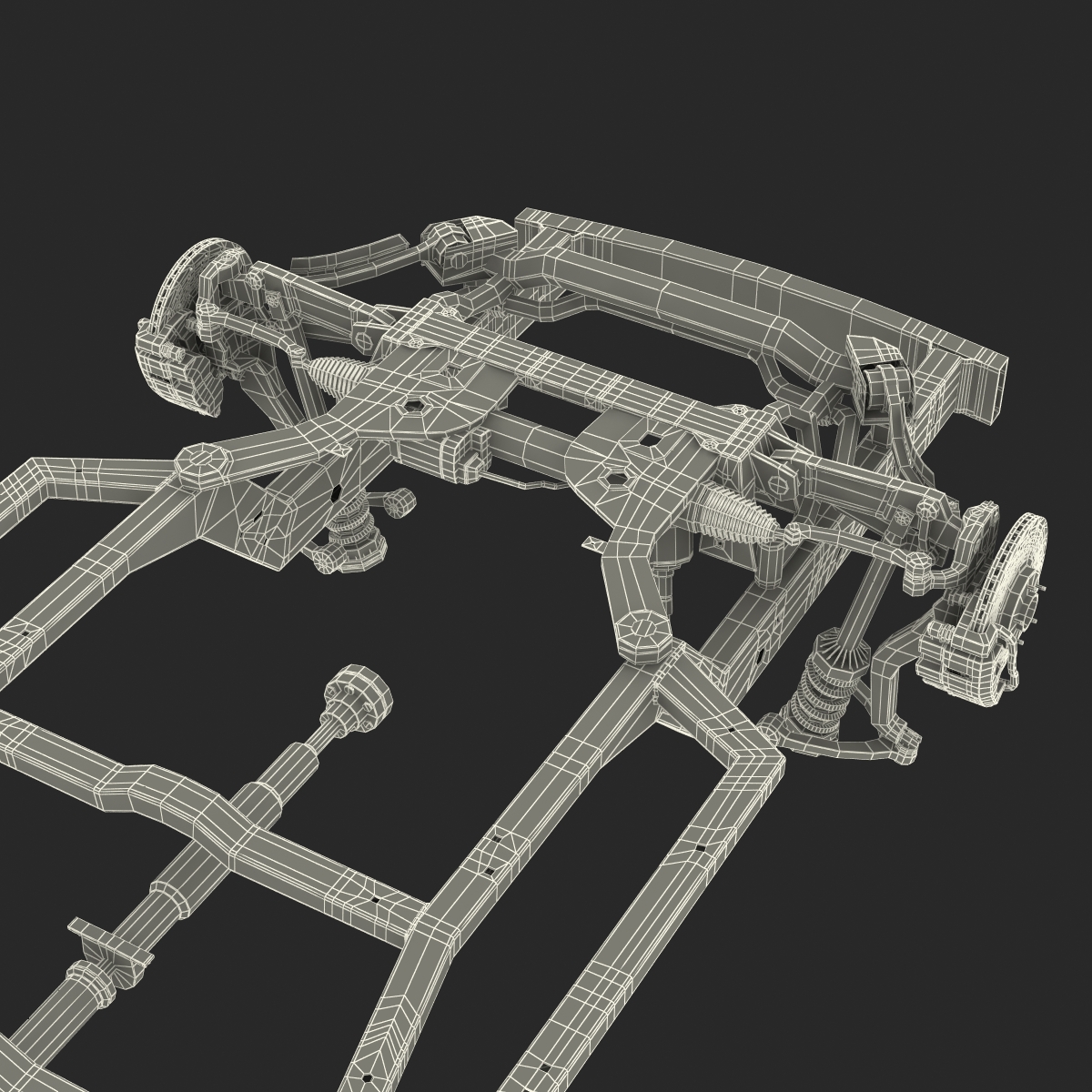 3D Sedan Chassis Drivetrain 2