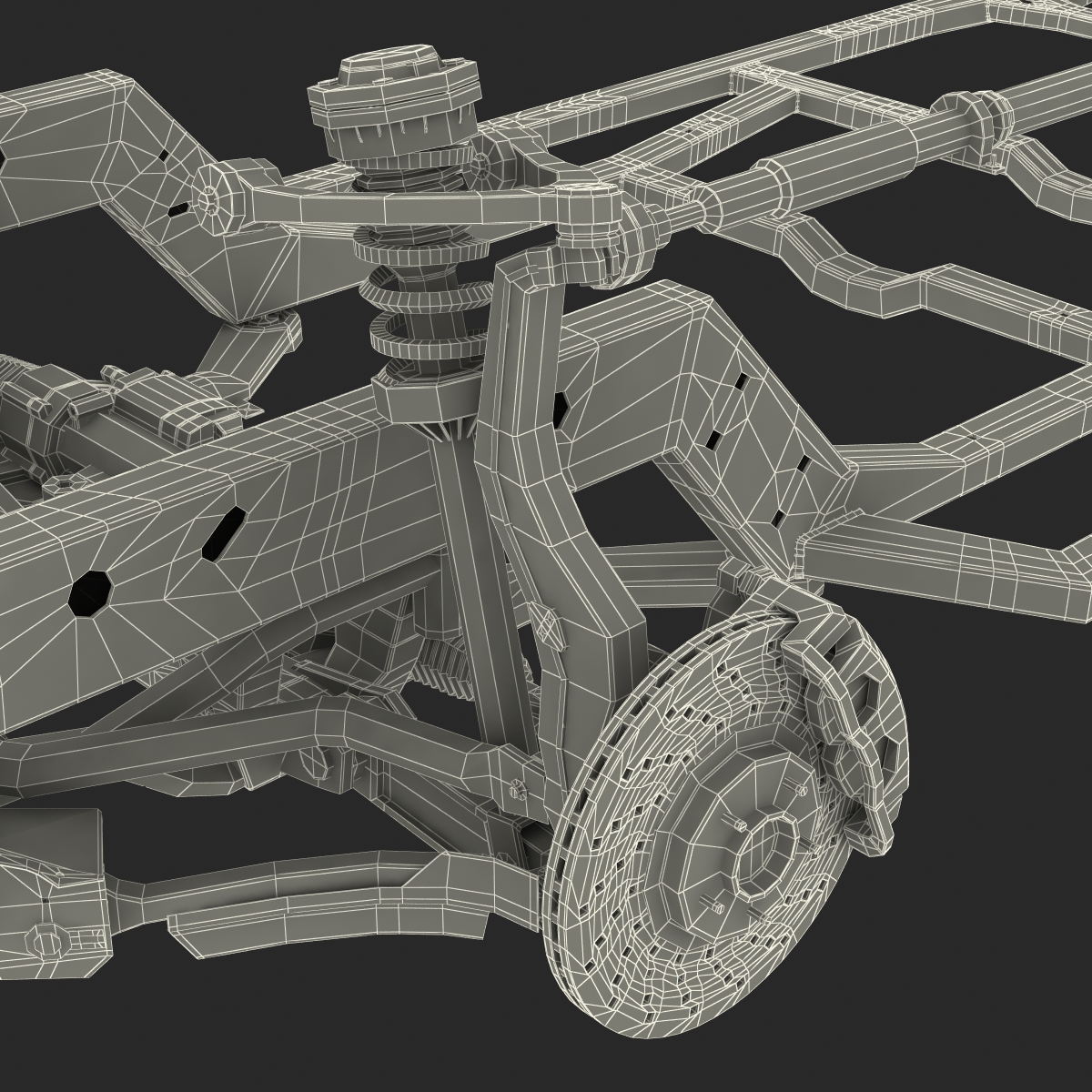 3D Sedan Chassis Drivetrain 2