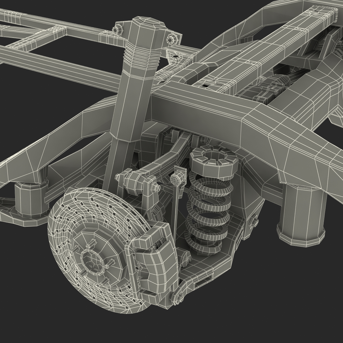 3D Sedan Chassis Drivetrain 2