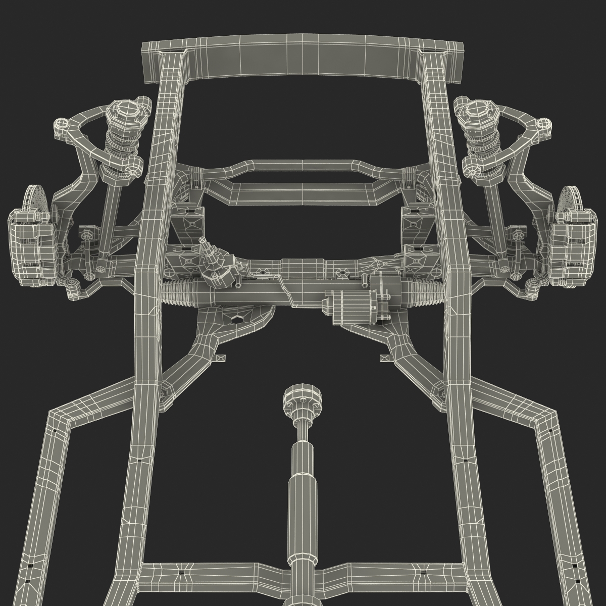 3D Sedan Chassis Drivetrain 2