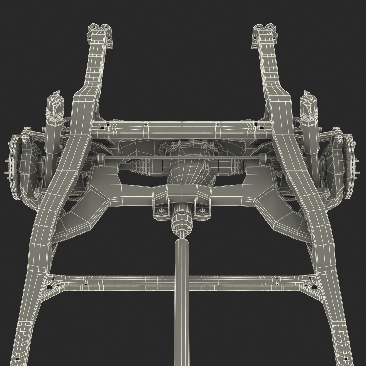 3D Sedan Chassis Drivetrain 2