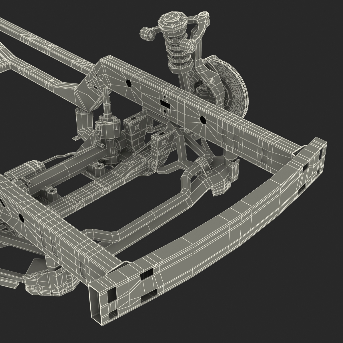 3D Sedan Chassis Drivetrain 2