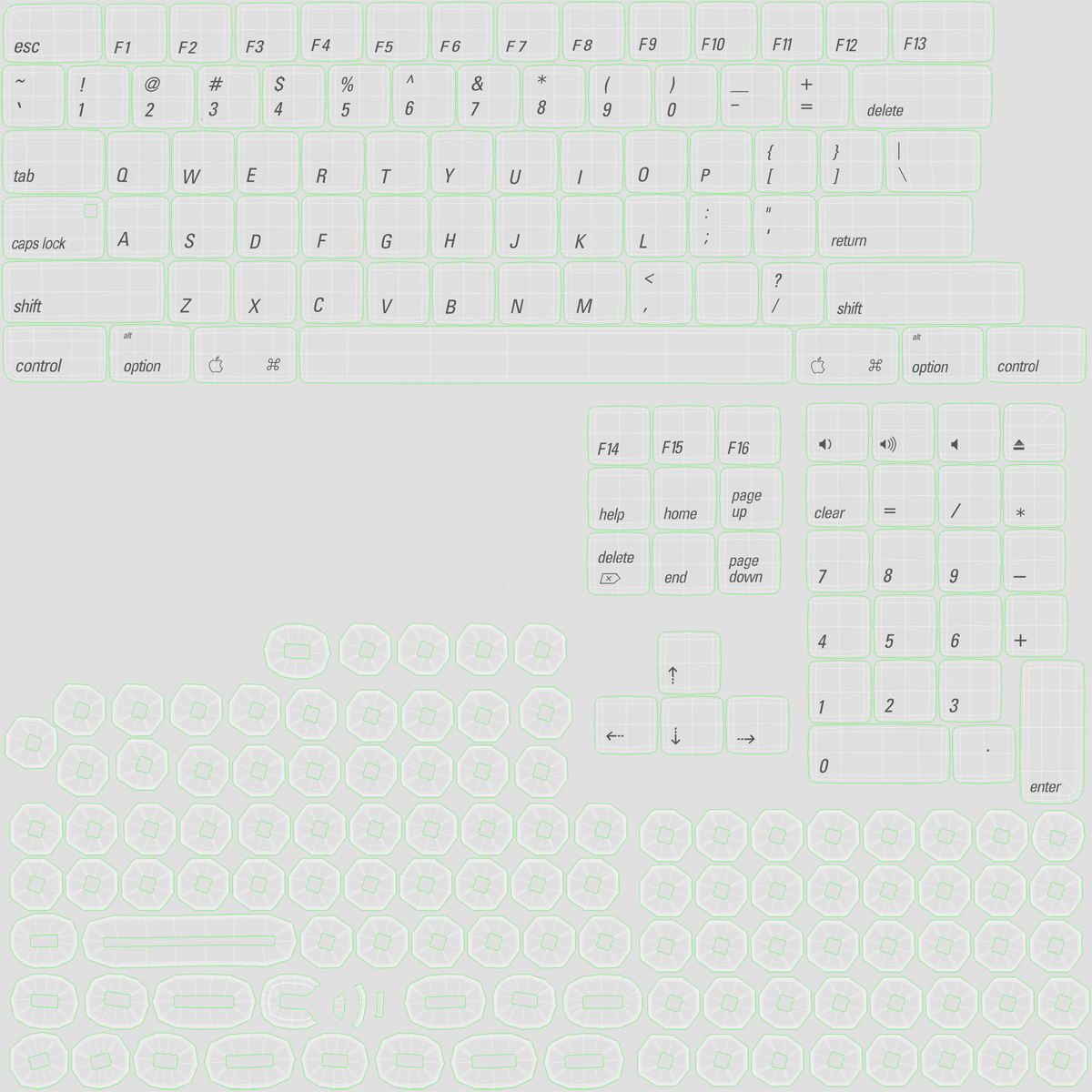 3D model Apple Wireless Keyboard 3