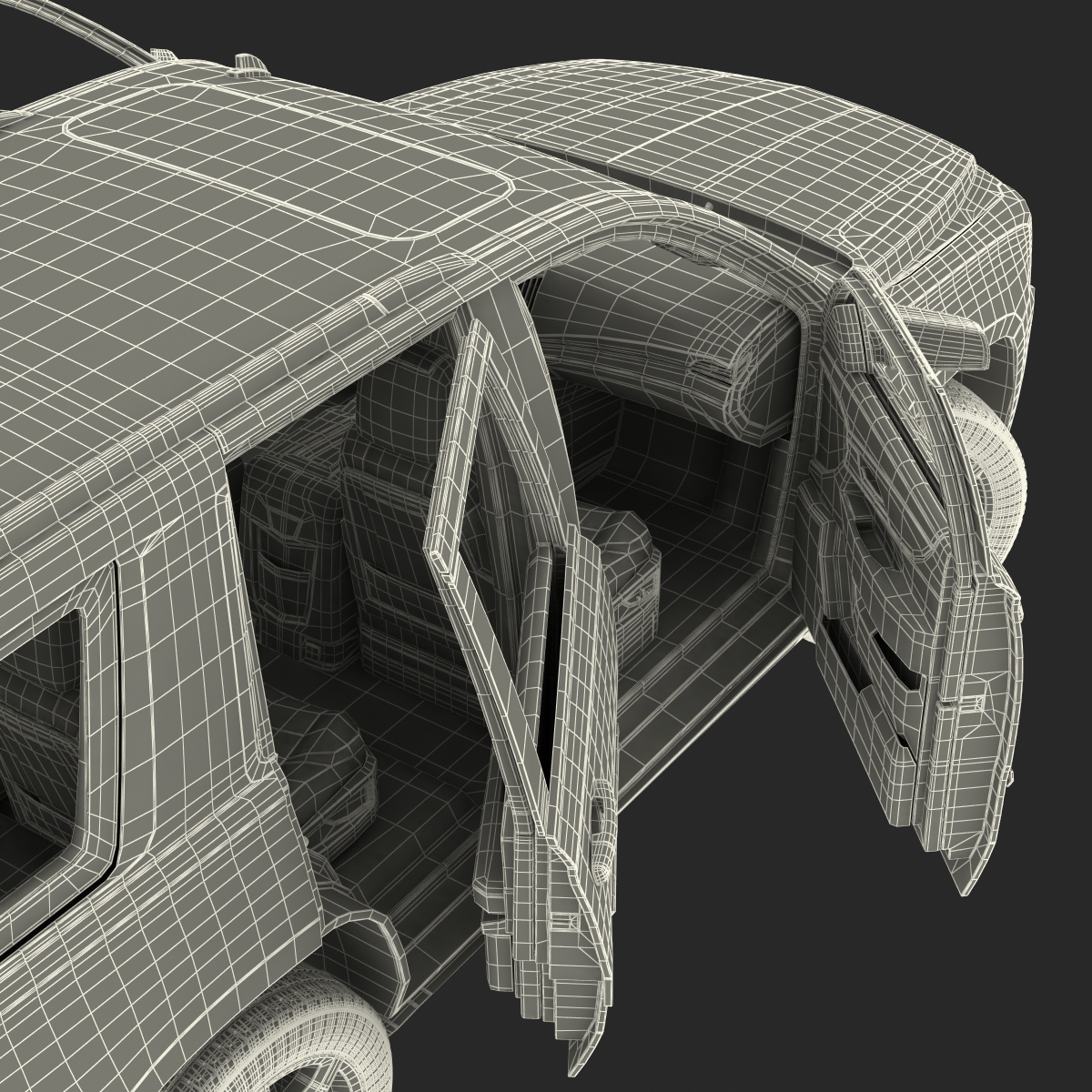 3D model Generic SUV 2 Rigged