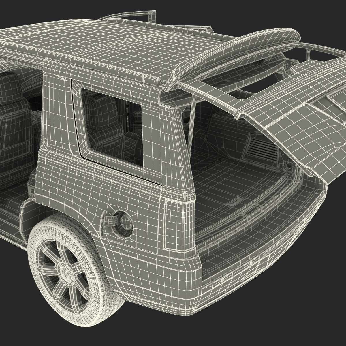 3D model Generic SUV 2 Rigged