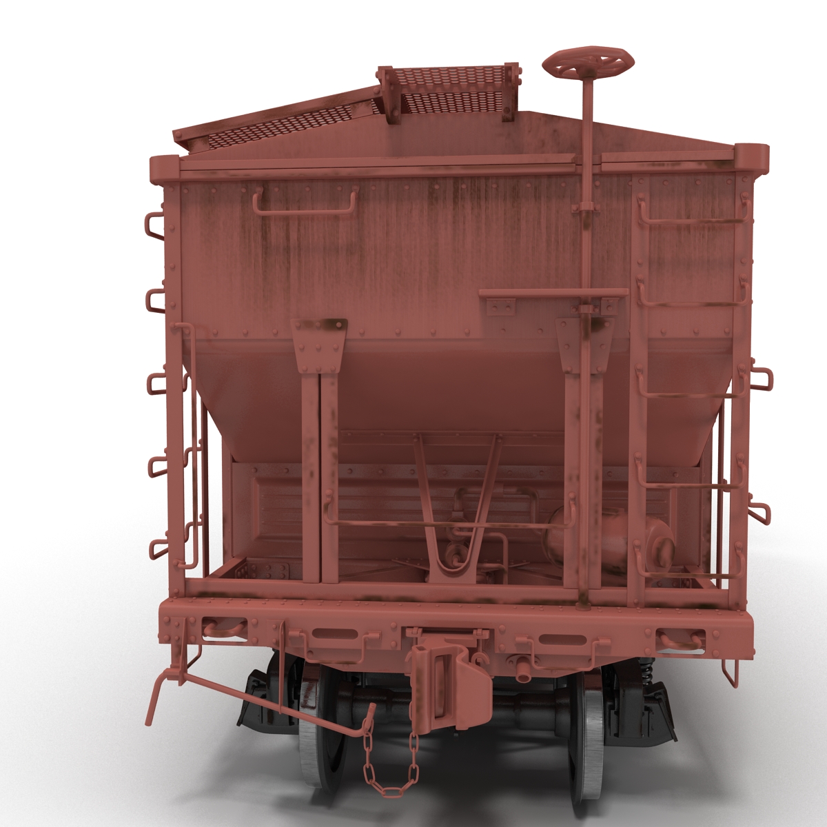 Train ES40DC CSX Blue and Covered Hopper Car 3D model