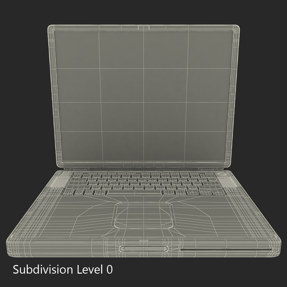 3D Apple PowerBook G4 model