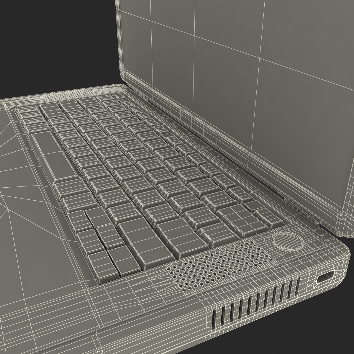 3D Apple PowerBook G4 model