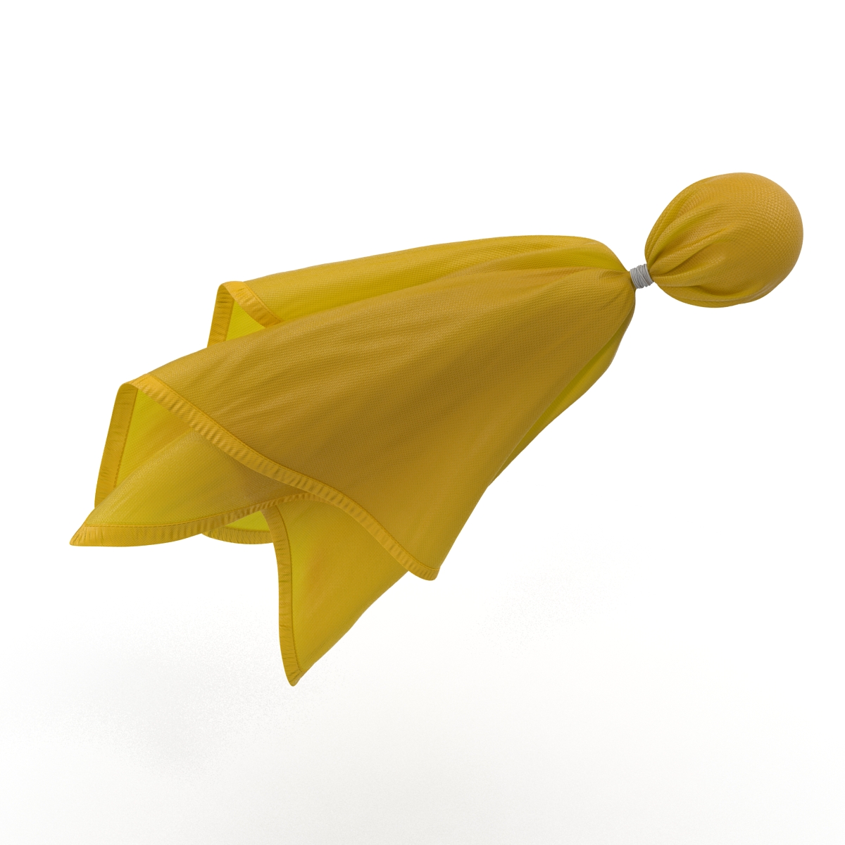 3D model Football Penalty Flag Yellow 4