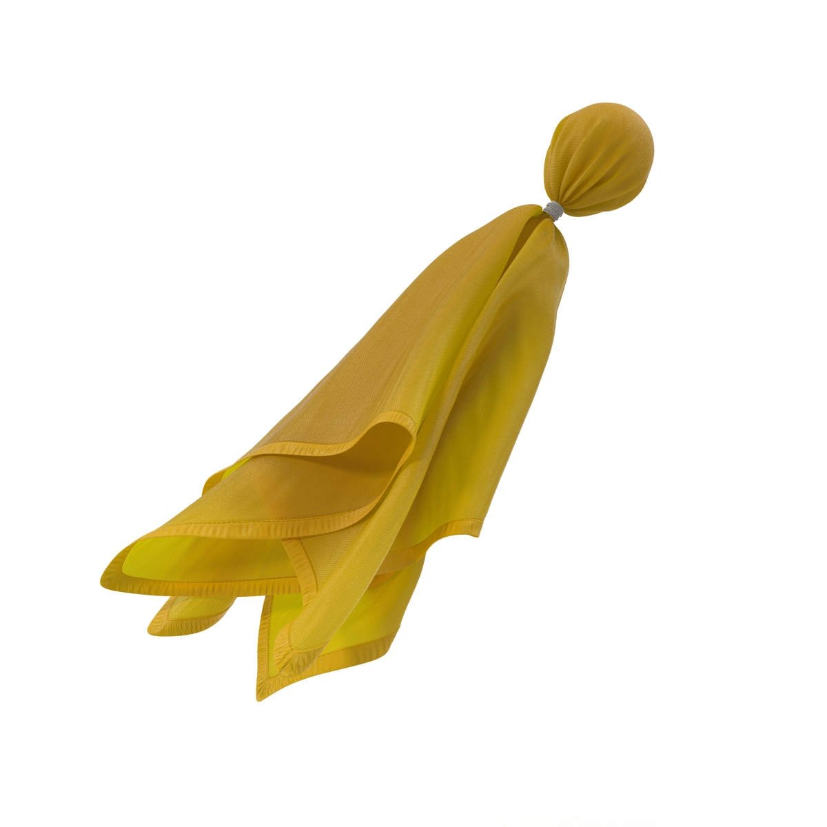 3D model Football Penalty Flag Yellow 4