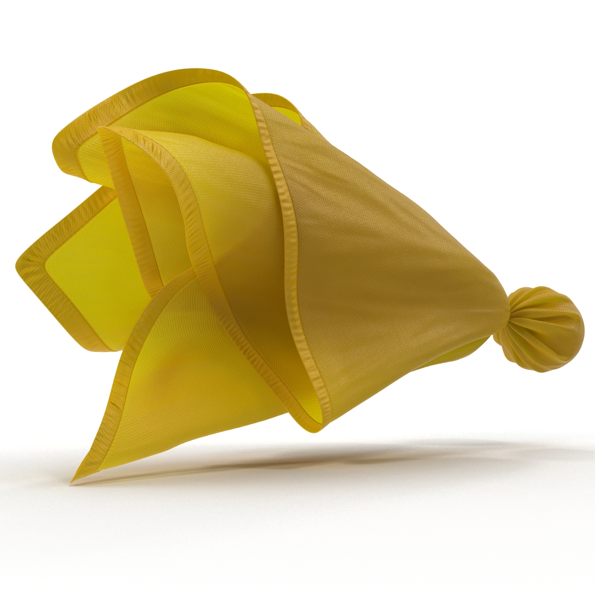 3D model Football Penalty Flag Yellow 4