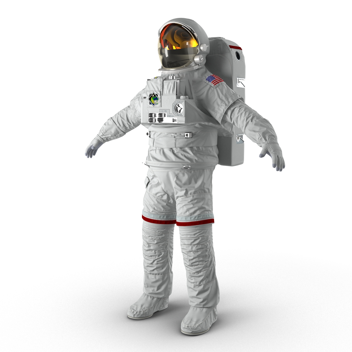 3D Nasa Space Suit Extravehicular Mobility Unit 2