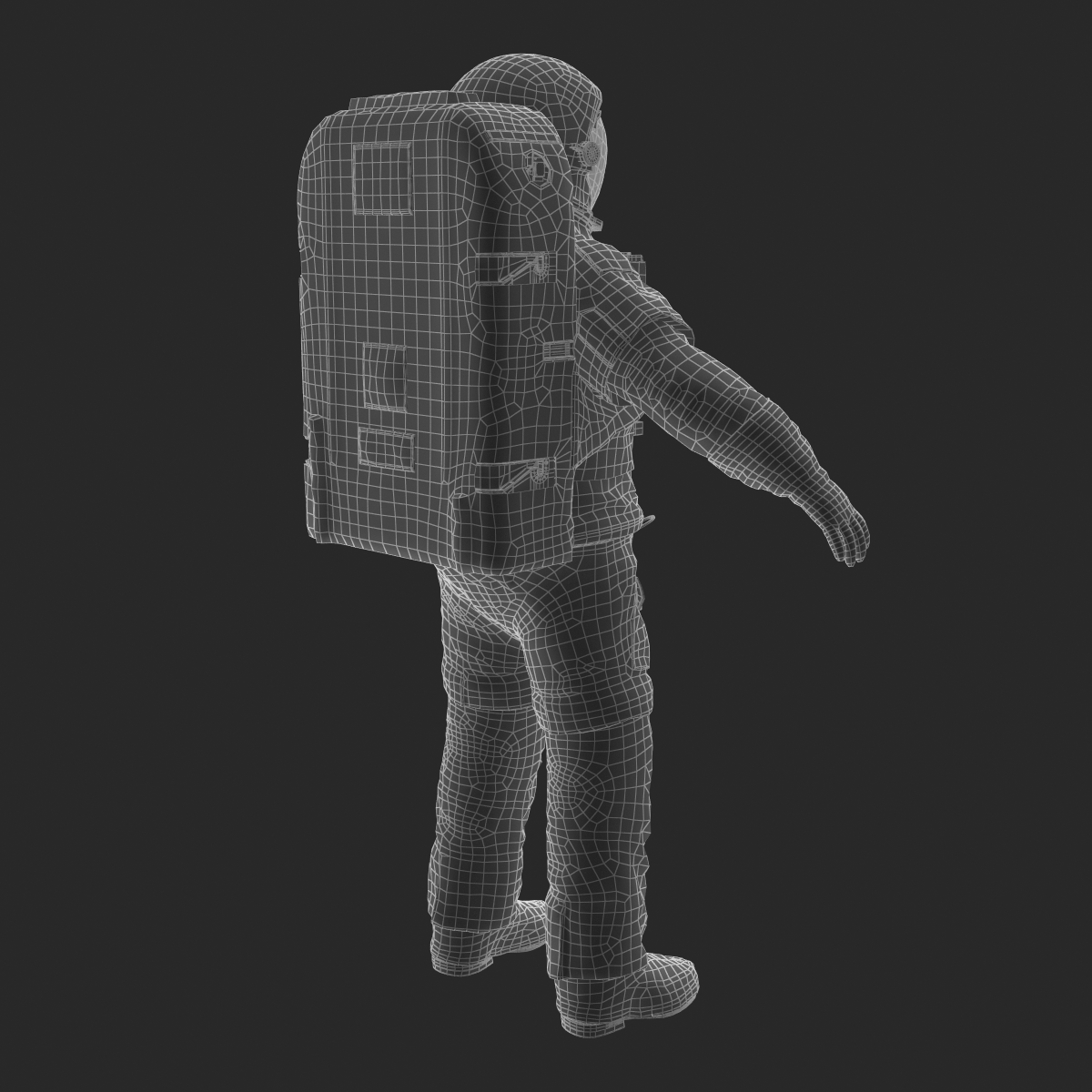 3D Nasa Space Suit Extravehicular Mobility Unit 2