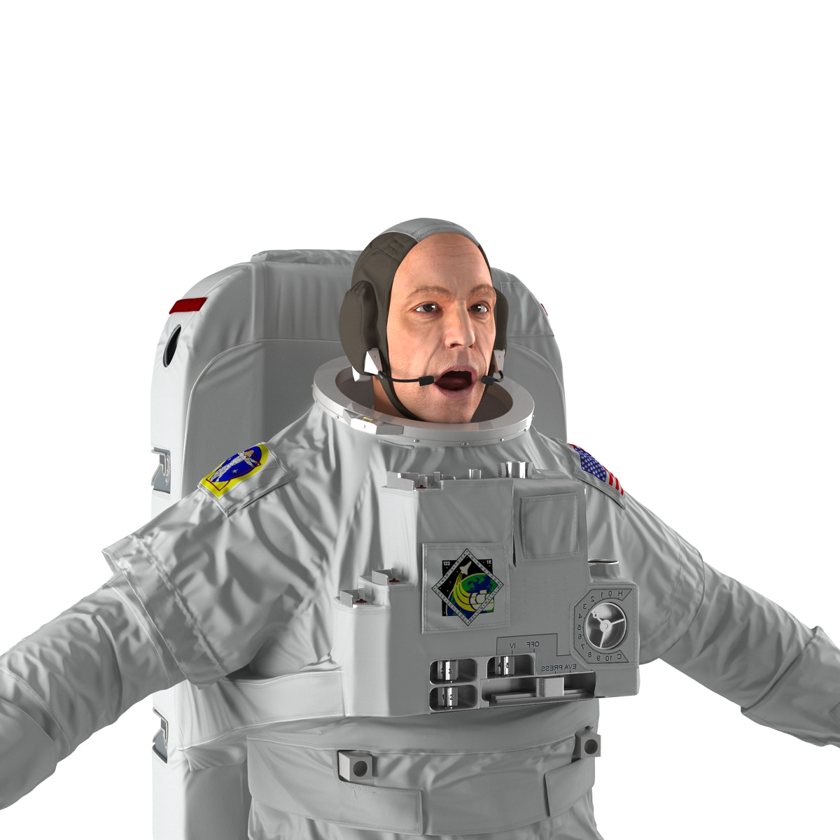 3D model Astronaut Nasa Extravehicular Mobility Unit Rigged