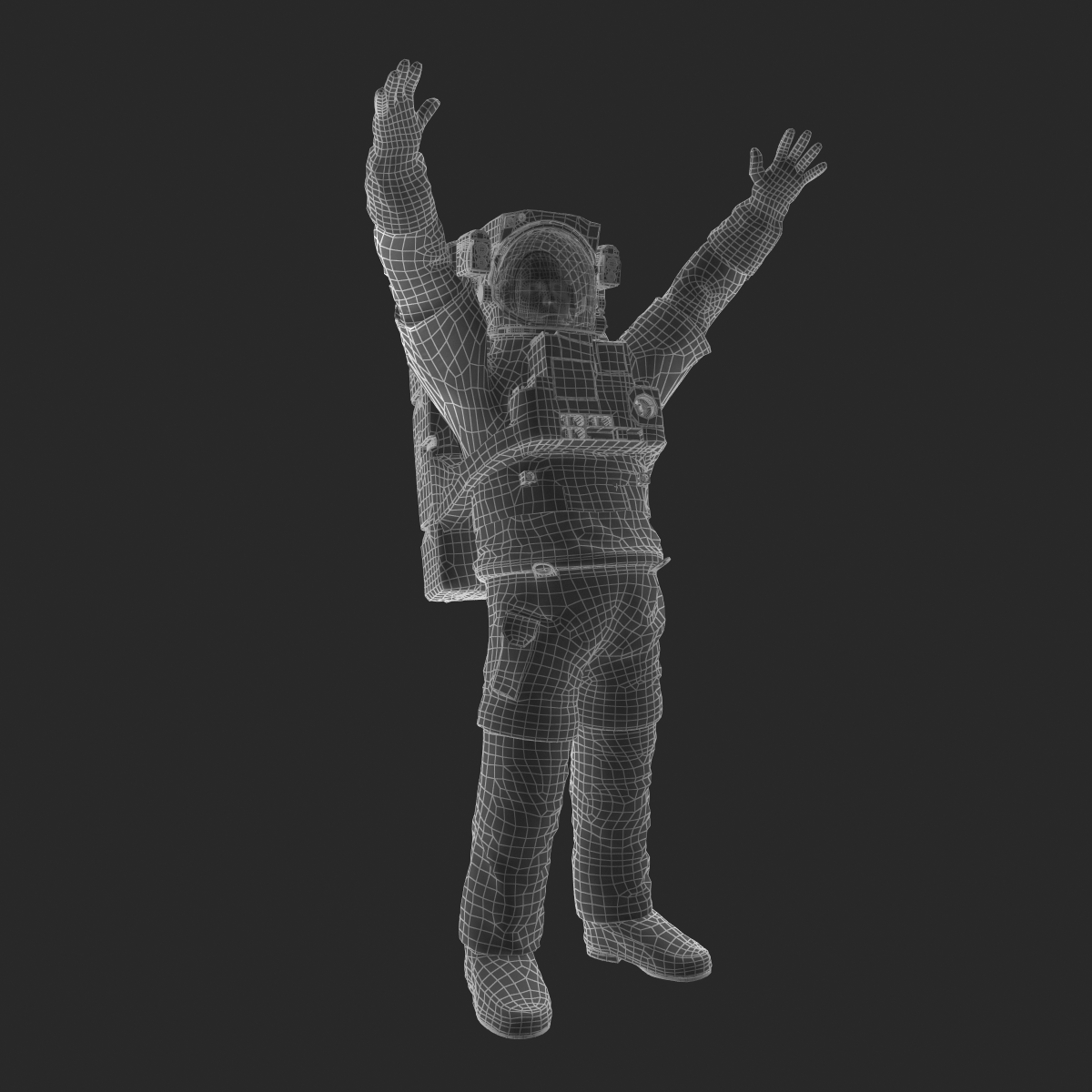 3D model Astronaut Nasa Extravehicular Mobility Unit Rigged