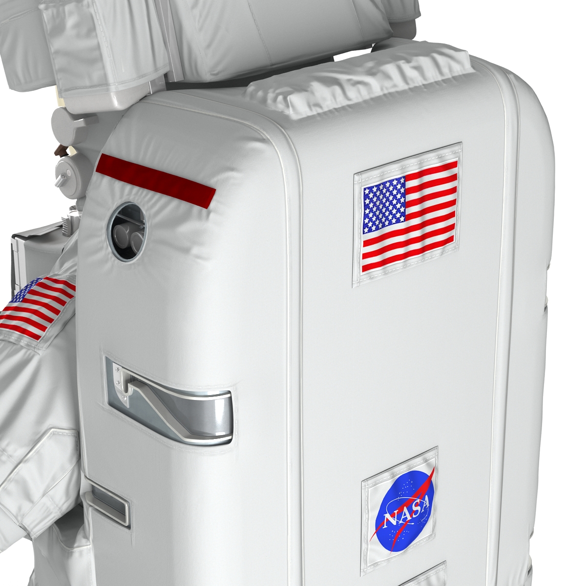 Astronaut Nasa Extravehicular Mobility Unit Rigged 2 3D