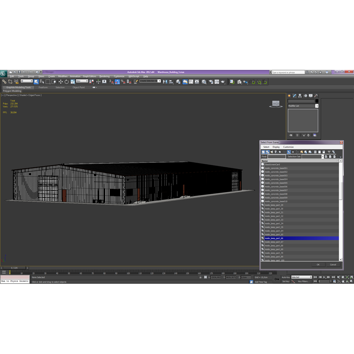 3D model Warehouse Building 3