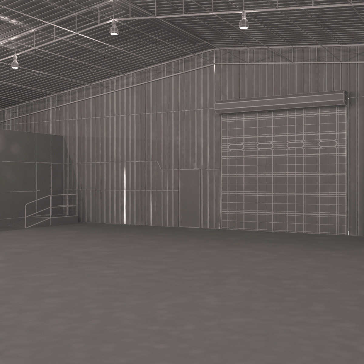 3D model Warehouse Building 3